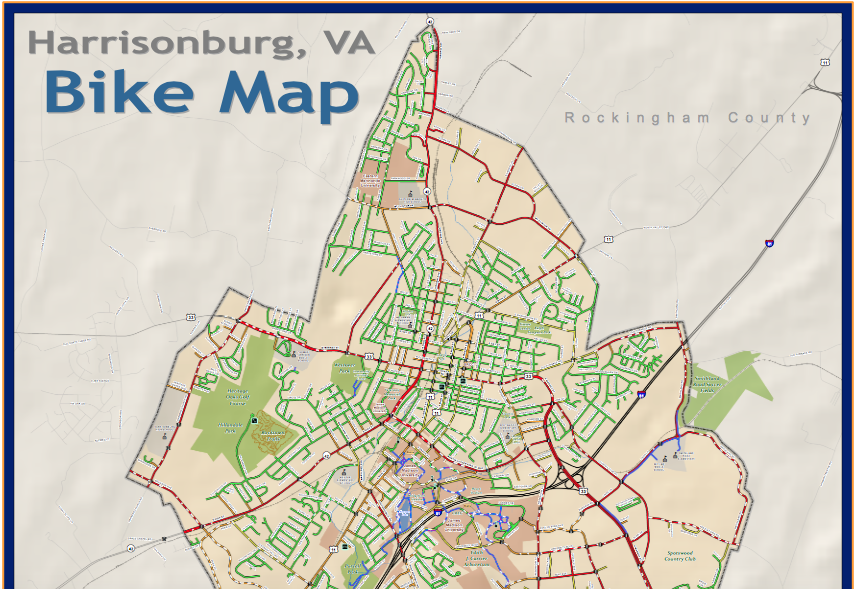 Harrisonburg Bike Map
