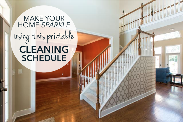 Make Your Home Sparkle Using This Printable Cleaning Schedule Make Your Home Sparkle Using This Printable Cleaning Schedule