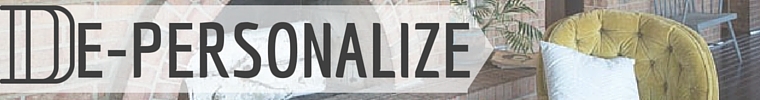 De-Personalize banner De-Personalize banner
